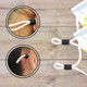 9mm x 6.5mm Silicone Cord Stoppers (Pack of 100) - Black & White